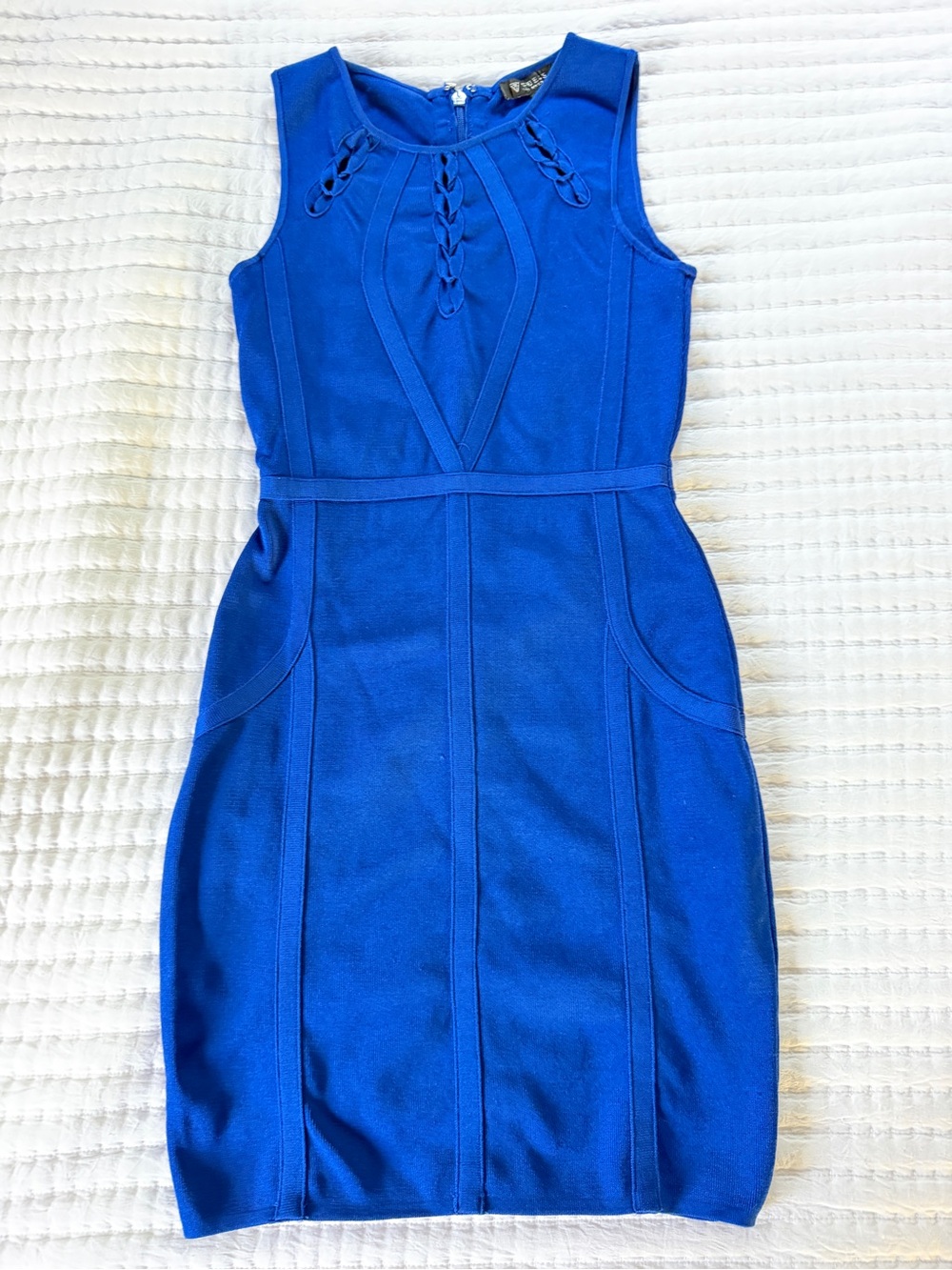 Guess cobalt blue sleeveless bodycon dress - XS